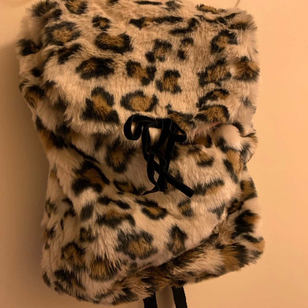Hanna Andersson leopard print girls backpack